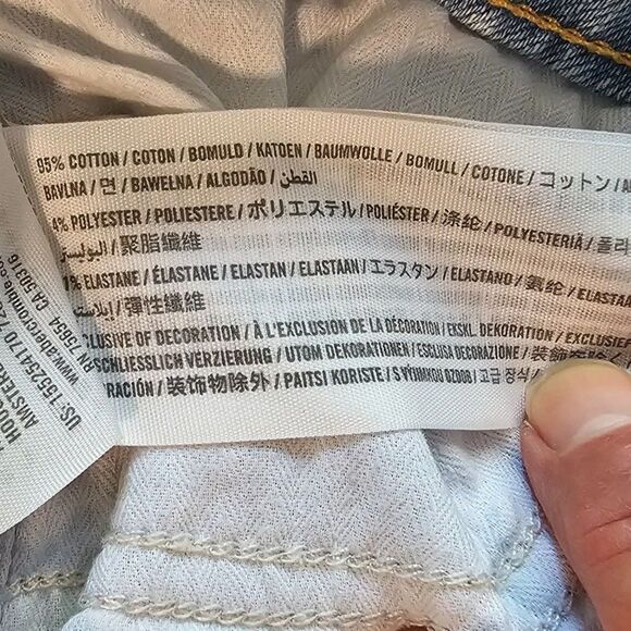 Abercrombie & Fitch A + F Torn Blue Jeans Zoe Natural Rise Ankle Straight sz4 27 - Picture 6 of 6